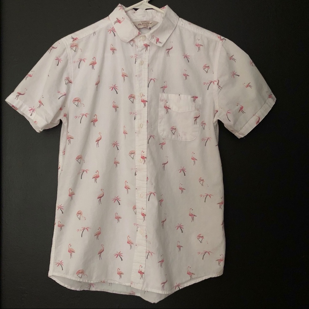 Cotton On Flamingo Button Down Shirt
